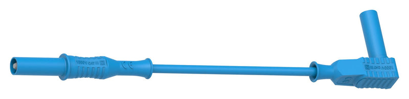 Tenma 72-14038 Test Lead 4mm Banana Plug Shrouded Right Angle 1 kV 20 A Blue m