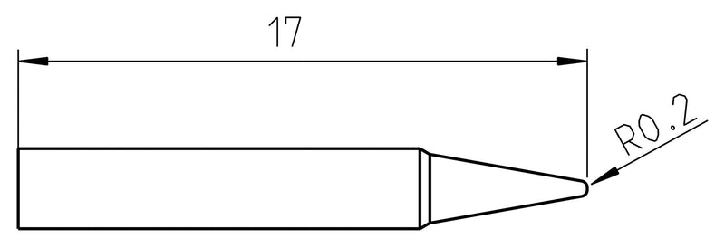 Weller RTP 004 C Soldering TIP Conical 0.4MM