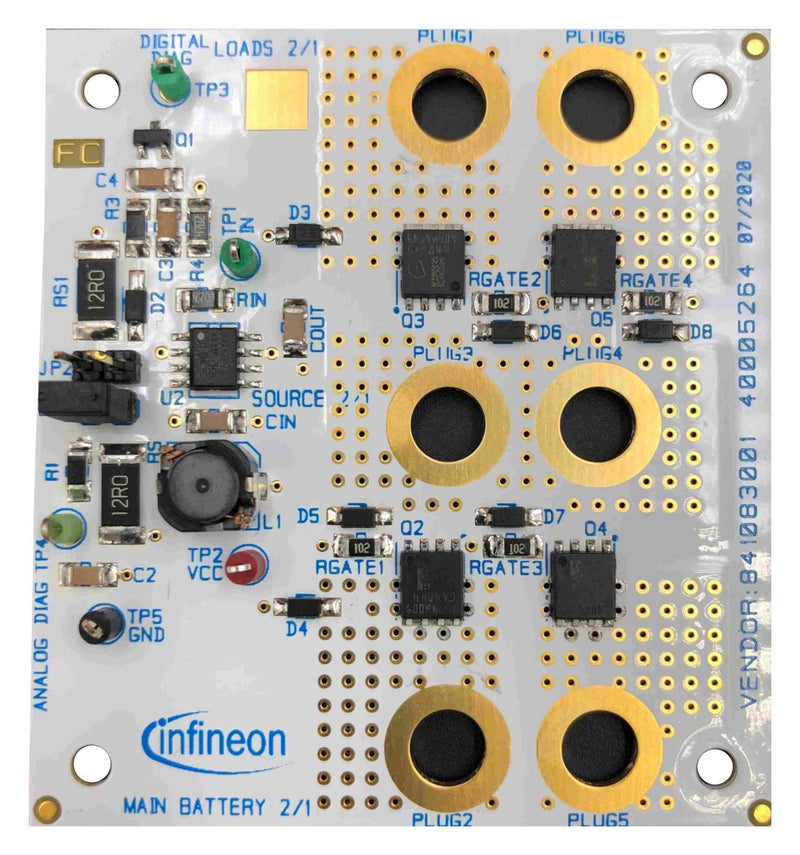 Infineon AUIR3242SBOARDB2BTOBO1 Evaluation Board AUIR3242S Power Management High Side Switch