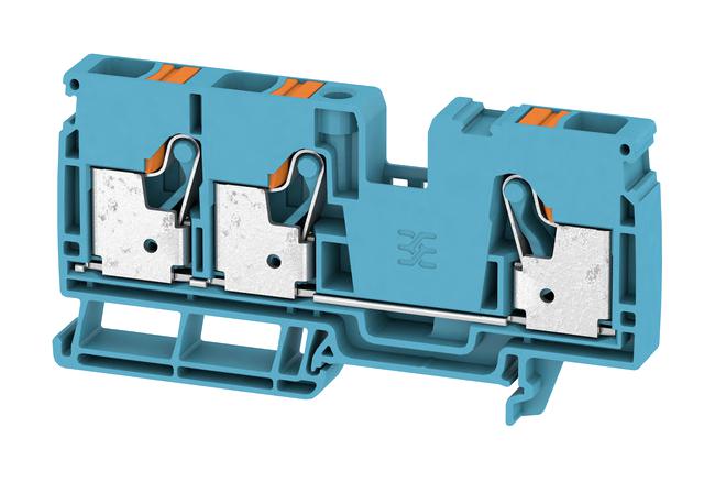 Weidmuller 2490510000 2490510000 DIN Rail Mount Terminal Block 3 Ways 20 AWG 6 10 mm&Acirc;&sup2; Push In 57 A