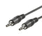 Roline 11.09.4501 Audio / Video Cable Assembly 3.5mm Stereo Jack Plug 3.3 ft 1 m Black