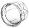 TE Connectivity 1-2329013-2 LED Lens Transparent 40 mm Dome PC (Polycarbonate)