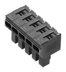 Weidmuller 2000240000 Pluggable Terminal Block 5 Ways 16AWG to 12AWG 4 mm&Acirc;&sup2; Push In 32 A