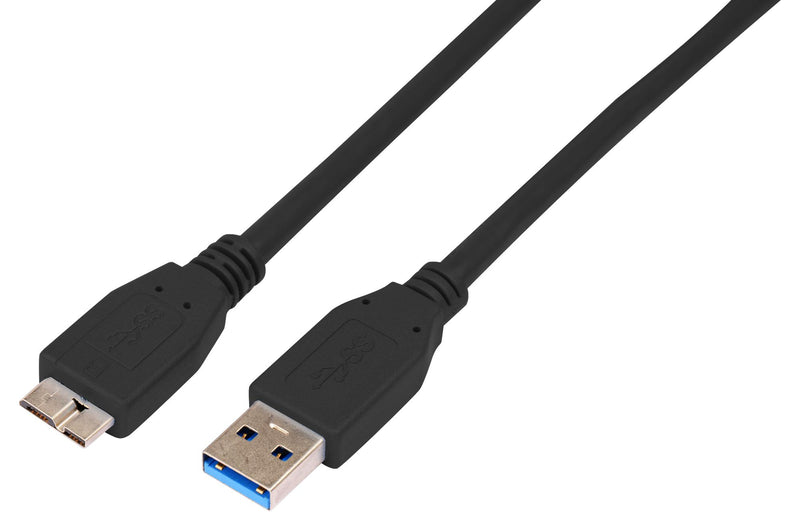 Multicomp MC002723 USB Cable Type A Plug Micro B 2 m 6.6 ft 3.0 Black