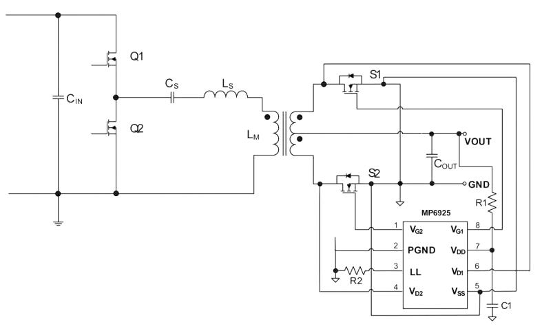 Monolithic Power Systems (MPS) MP6925GS-Z Synchronous Rectifier Dual LLC 4.2 V to 35 SOIC-8 -40 &deg;C 125