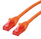 Roline 21.15.2947 Ethernet Cable UTP Cat6 RJ45 Plug 11.8 &quot; 300 mm Orange