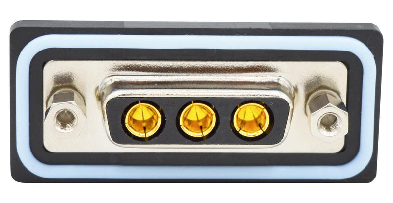 Norcomp CDFV3W3213L211 CDFV3W3213L211 Combination Layout D Sub Connector Nanook CDF Series DA-3W3 Receptacle 3 Contacts Power