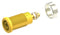 Tenma 72-14160 Banana Test Connector Jack Panel Mount 36 A 1 kV Gold Plated Contacts Yellow