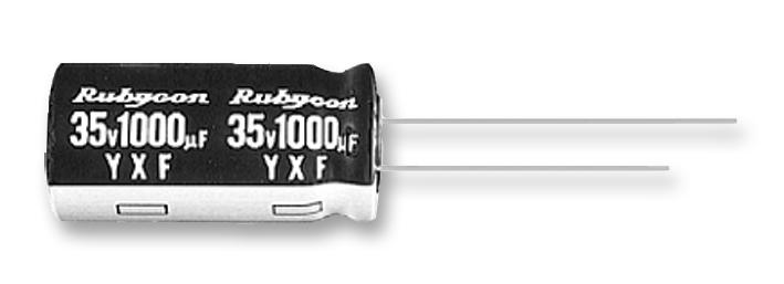 Rubycon 10YXF1000MEFC10X16 Electrolytic Capacitor 1000 &Acirc;&micro;F 10 V &plusmn; 20% Radial Leaded 6000 Hours @ 105&deg;C Polar