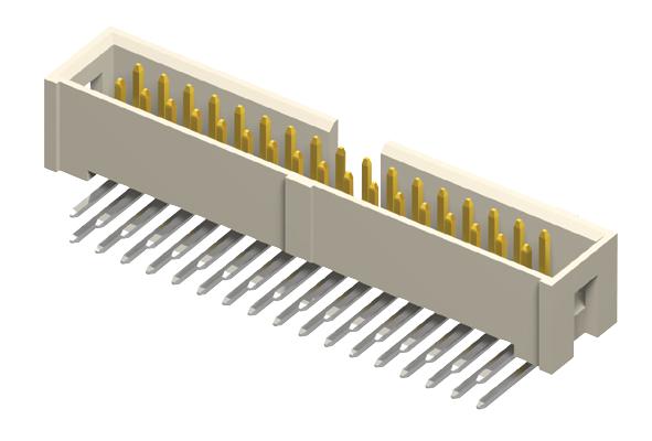 Samtec HTST-107-04-T-D-RA . Pin Header Wire-to-Board 2.54 mm 2 Rows 14 Contacts Through Hole Right Angle Htst Series