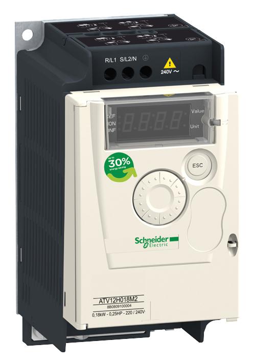 Schneider Electric ATV12H037M2 ATV12H037M2 Variable Speed Drive Altivar 12 Series Single Phase 370 W 200 Vac to 240