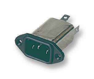 BULGIN PS00/A1020/6300 Power Entry Connector, 250 V, 10 A