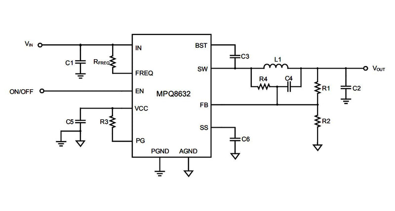 Monolithic Power Systems (MPS) MPQ8632GLE-10-P DC-DC Switching Synchronous Buck Regulator 4.5V-18V in 611mV to 13V out 10A 1MHz QFN-16 New