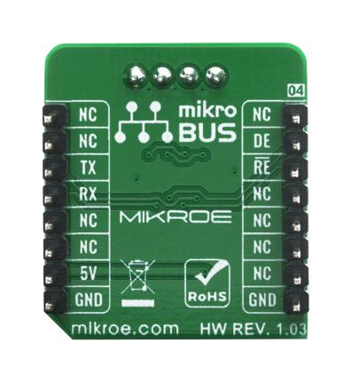 Mikroelektronika MIKROE-4156 MIKROE-4156 Click Board RS485 5 MAX485 Gpio Uart Mikrobus V 28.6 mm x 25.4