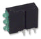 Dialight 570-0100-222F 570-0100-222F Circuit Board Indicator Green 3 Leds Through Hole 2mm 20 mA 8.7 mcd