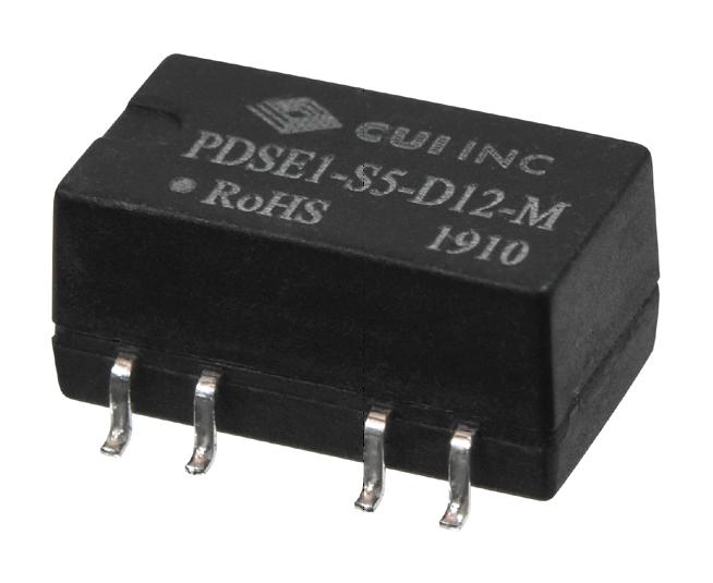 CUI PDSE1-S5-S15-M PDSE1-S5-S15-M Isolated Surface Mount DC/DC Converter ITE 1:1 1 W Output 15 V 67 mA