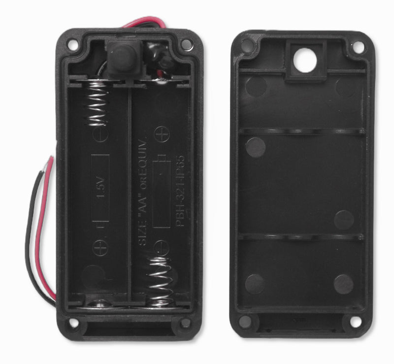 Multicomp PRO MP010063 Battery Holder 2xAA Size 150mm With Switch Screw IP65