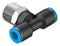 Festo QST-1/2-10 Pneumatic Fitting Push-In T-Fitting R1/2 14 bar 10 mm PBT (Polybutylene Terephthalate) QST