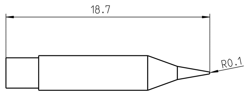 Weller RTM 002 C MS L Soldering TIP Conical 0.2MM