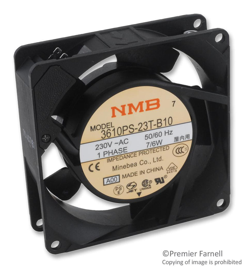 NMB Technologies 3610PS-23W-B30-A00 Axial FAN 92MM 230VAC 34.5CFM 39DB