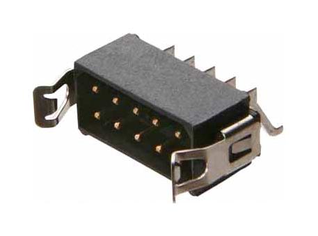 Harwin M80-6661242 Pin Header Wire-to-Board 2 mm Rows 12 Contacts Surface Mount Right Angle