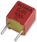 WIMA FKP2C014701D00JSSD Film Capacitor, 4700 pF, PP (Polypropylene), 63 V, FKP2 Series, &plusmn; 5%, Radial Leaded