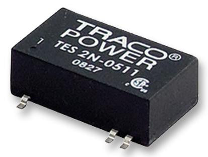 TRACOPOWER TES 2N-1221 Isolated Board Mount DC/DC Converter, Low Profile, Fixed, 2 Output, 9 V, 18 V, 2 W, 5 V