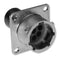 SOURIAU UT00104PH6 Circular Connector, Trim Trio UT0 Series, Wall Mount Receptacle, 8 Contacts