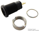 HIRSCHMANN TEST AND MEASUREMENT 972355100 Banana Test Connector, 4mm, Jack, Panel Mount, 25 A, 1 kV, Gold Plated Contacts, Black