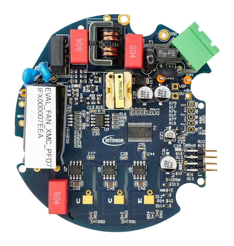 Infineon EVALFANXMCPFD7TOBO1 Evaluation Board IPN60R2K0PFD7S/2ED28073J06F 3 Phase Bldc and Pmsm Motor New