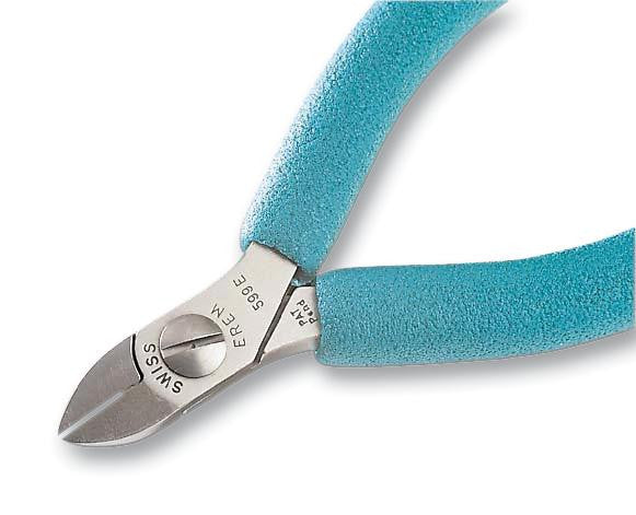 EREM 599E Length Oval/Robust Head Side Cutting Pliers, 115mm, ESD Safe, High Grade Steel