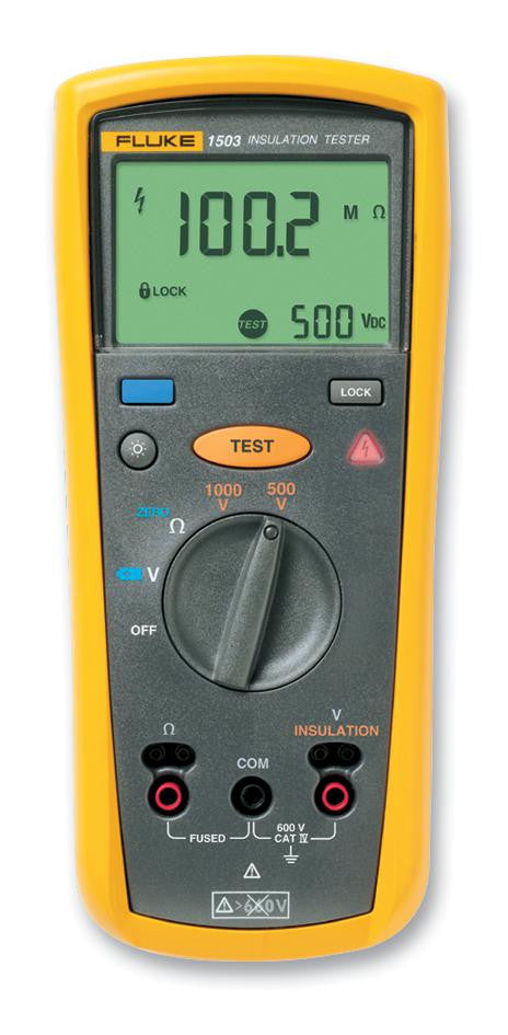 FLUKE FLUKE 1503 1KV Handheld Insulation Resistance Tester with 0.1Mohm to 2000Mohm Resistance Range