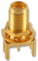 MULTICOMP 19-70-TGG RF / Coaxial Connector, SMA Coaxial, Straight Jack, Solder, 50 ohm, Beryllium Copper