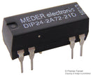 STANDEXMEDER DIP24-2A72-21D Reed Relay, DPST-NO, 24 VDC, DIP Series, Through Hole, 2 kohm, 500 mA