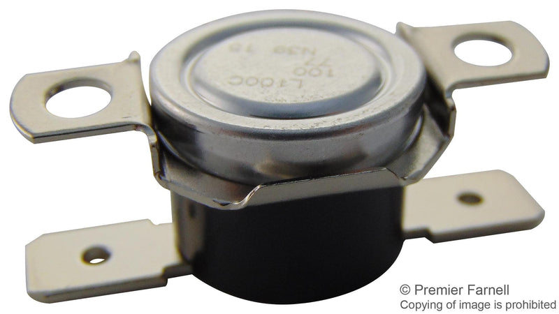 HONEYWELL 2455R-100-73 Thermostat, Commercial, 2455R Series, 50 &deg;C, Normally Closed, Flange Mount