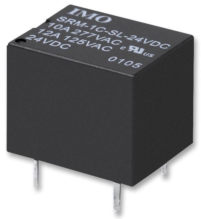 IMO PRECISION CONTROLS SRM-1C-SL-24VDC General Purpose Relay, SRM Series, Power, Non Latching, SPDT, 24 VDC, 10 A