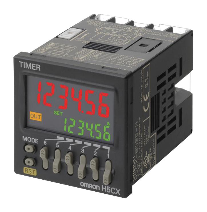 Omron Industrial Automation H5CX-ASD-N DC12-24/AC24 Digital Timer Programmable Reset 9999H