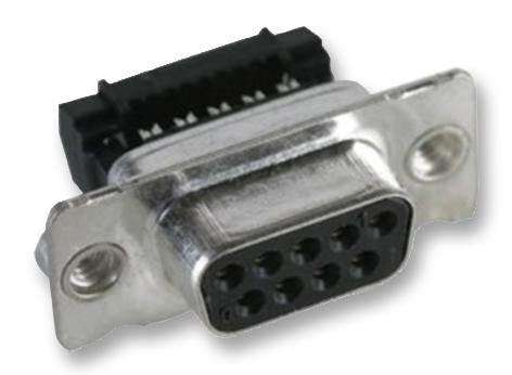 MULTICOMP 8FSM09S-30N4-FEC Standard D Sub Connector, 9 Contacts, Receptacle, DE, Metal D Series, Metal Body, IDC / IDT