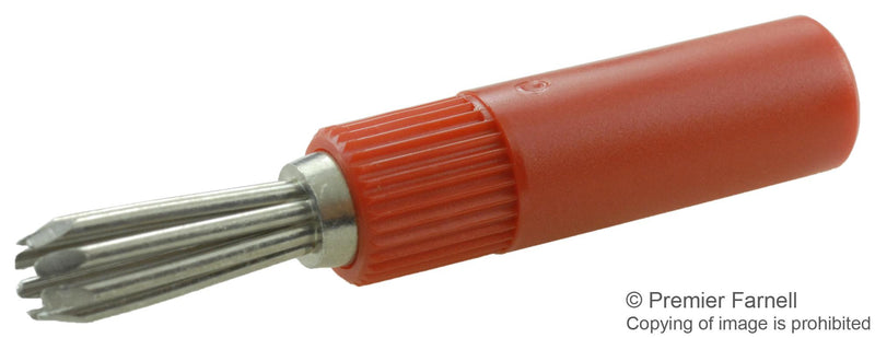 WEIDMULLER 0299600000 BANANA PLUG, SOLDER, RED