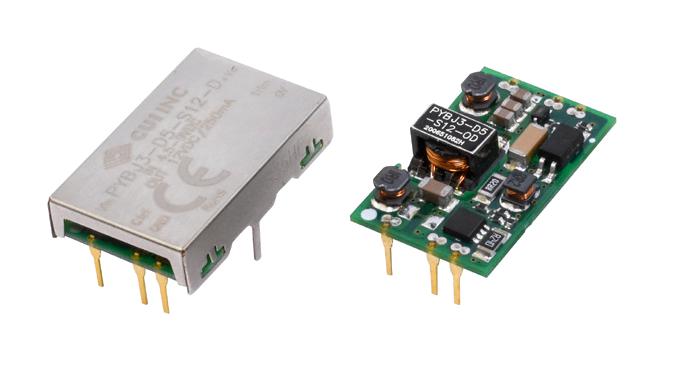 CUI PYBJ3-D5-S12-D Isolated Through Hole DC/DC Converter ITE 2:1 3 W 1 Output 12 V 250 mA