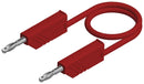 Hirschmann Test and Measurement 934507101 Lead 4mm Stackable Banana Plug 60 VDC 32 A Red 1.5 m