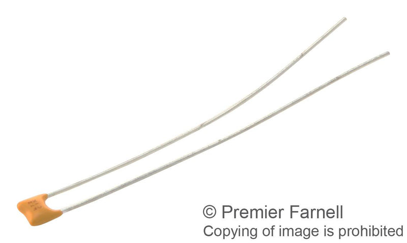 AVX SR151C472KAR Multilayer Ceramic Capacitor, 4700 pF, 100 V, SkyCap SR Series, &plusmn; 10%, Radial Leaded, X7R