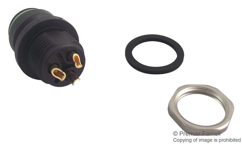 BINDER 99 9108 00 03 Circular Connector, 720 Series, Panel Mount Receptacle, 3 Contacts, Solder Socket