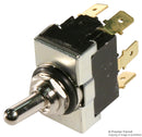 TE CONNECTIVITY AWTN1504 Toggle Switch, DPDT, Non Illuminated, On-On, A Series, Panel, 20 A