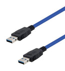 L-COM U3A00005-1M USB Cable Type A Plug to 1 m 3.3 ft 3.0 Blue New