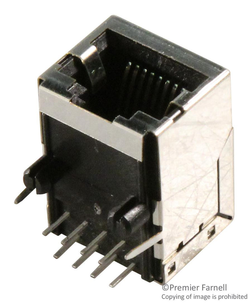 STEWART CONNECTOR SS-6488S-A-NF Modular Connector, Cat5, RJ45, STEWART, Jack, 8 Contacts, 8 Ways, 8 Ports