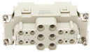 Multicomp PRO MP009602 Heavy Duty Connector Combination 40A/10A MP-HK Inserts Insert 18+PE Contacts 16B Receptacle