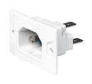 Schurter 3-137-754 IEC Power Connector White C18 Inlet 10 A 250 VAC Quick Connect Panel Mount 6080 Series New