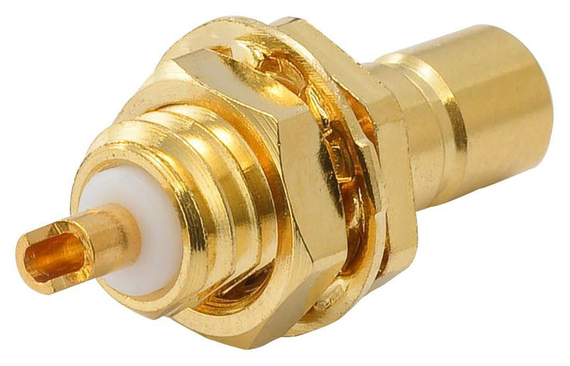 MULTICOMP 24-10-1-TGG RF / Coaxial Connector, SMB Coaxial, Straight Bulkhead Jack, 50 ohm, Beryllium Copper