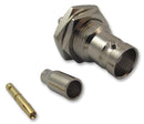 MULTICOMP 13-11-4 TGN RG179 RF / Coaxial Connector, BNC Coaxial, Straight Bulkhead Jack, Crimp, 75 ohm, RG179, Brass